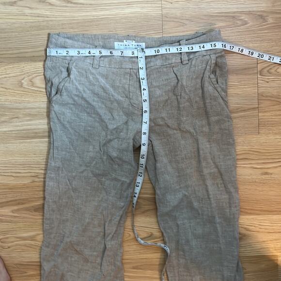 Trina Turk Linen Blend Pants Size 8 - Picture 13 of 14